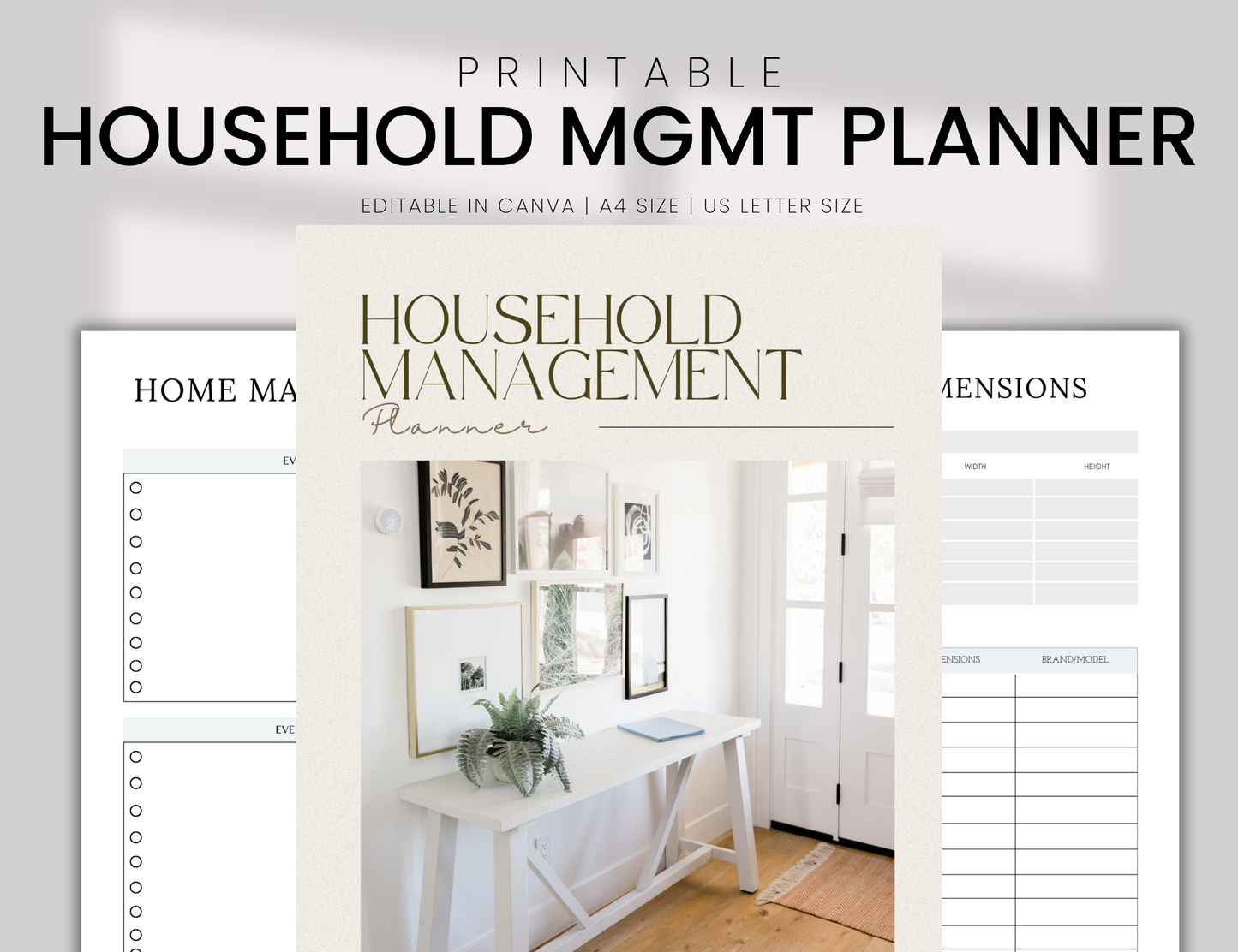 PLR House Hold Management Binder Planner Template