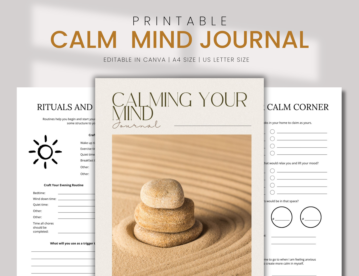 PLR Calm Your Mind Journal