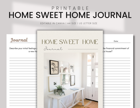 Home Sweet Home Journal For Aspiring Entrepreneurs