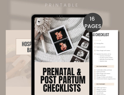 Prenatal & Post partum checklists