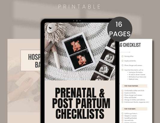 Prenatal & Post partum checklists