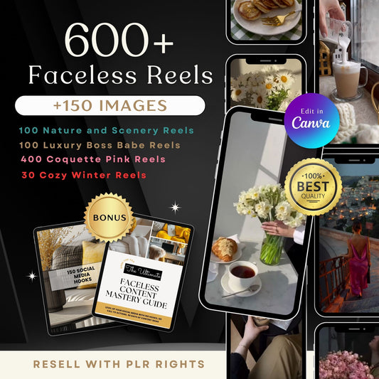 600 Video Faceless Content Creation Bundle