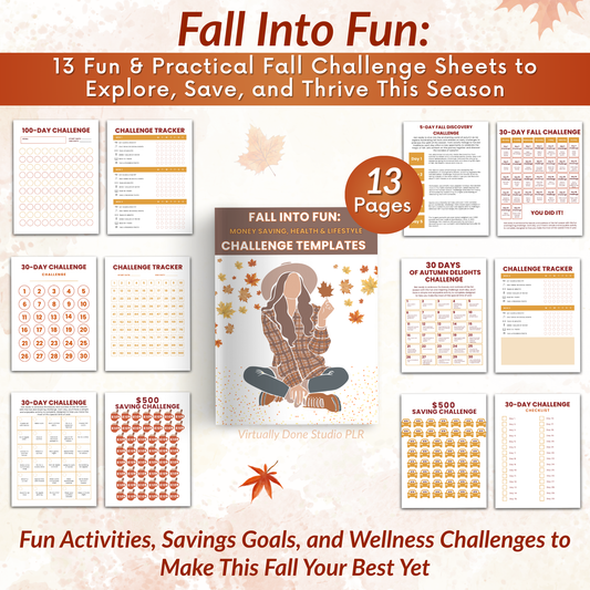 Fall Into Fun: Your Autumn Seasonal Challenge Bundle with MRR
