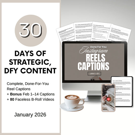 30 Days of Done For You Strategic Content Bundle - January 2026
