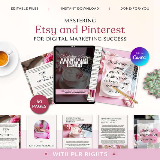 Mastering Etsy and Pinterest For Digital Marketing Success Guide