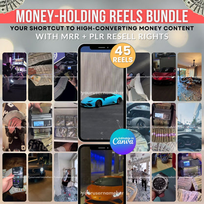 Faceless Money Holding Cash Video Reels Bundle