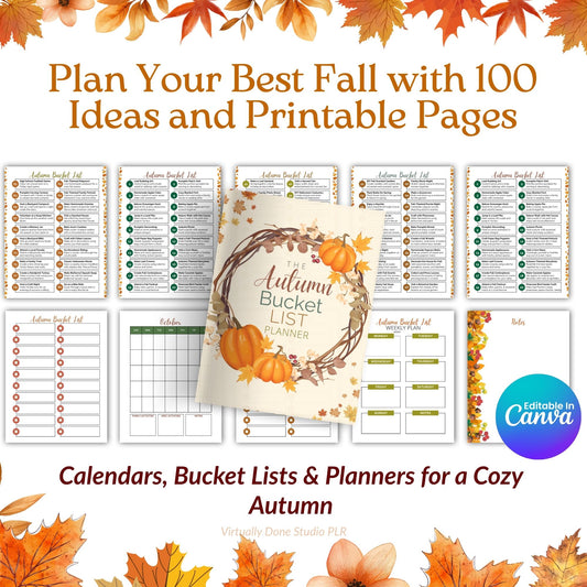 MRR Autumn Bucket List and Planning Kit for Fall Fun