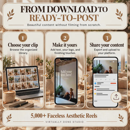 5,000+ Faceless Aesthetic Reels Bundle