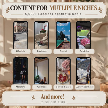 5,000+ Faceless Aesthetic Reels Bundle